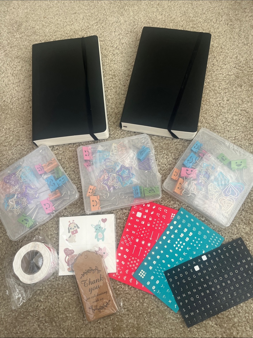 Journaling & Planner Accessory Bundle | Journals Clips Stickers